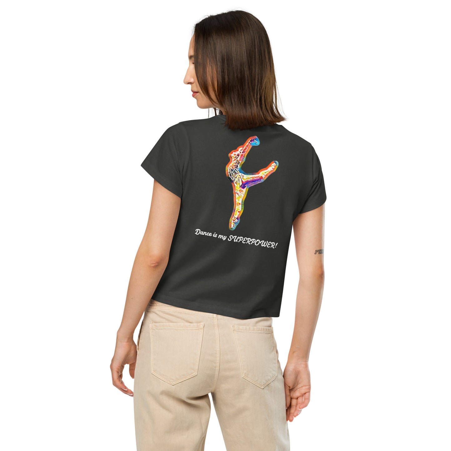 SUPERPOWER Women’s high-waisted t-shirt