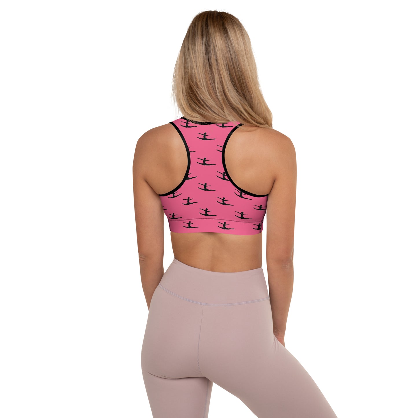 My Hero Pink Grand Jete Padded Sports Bra