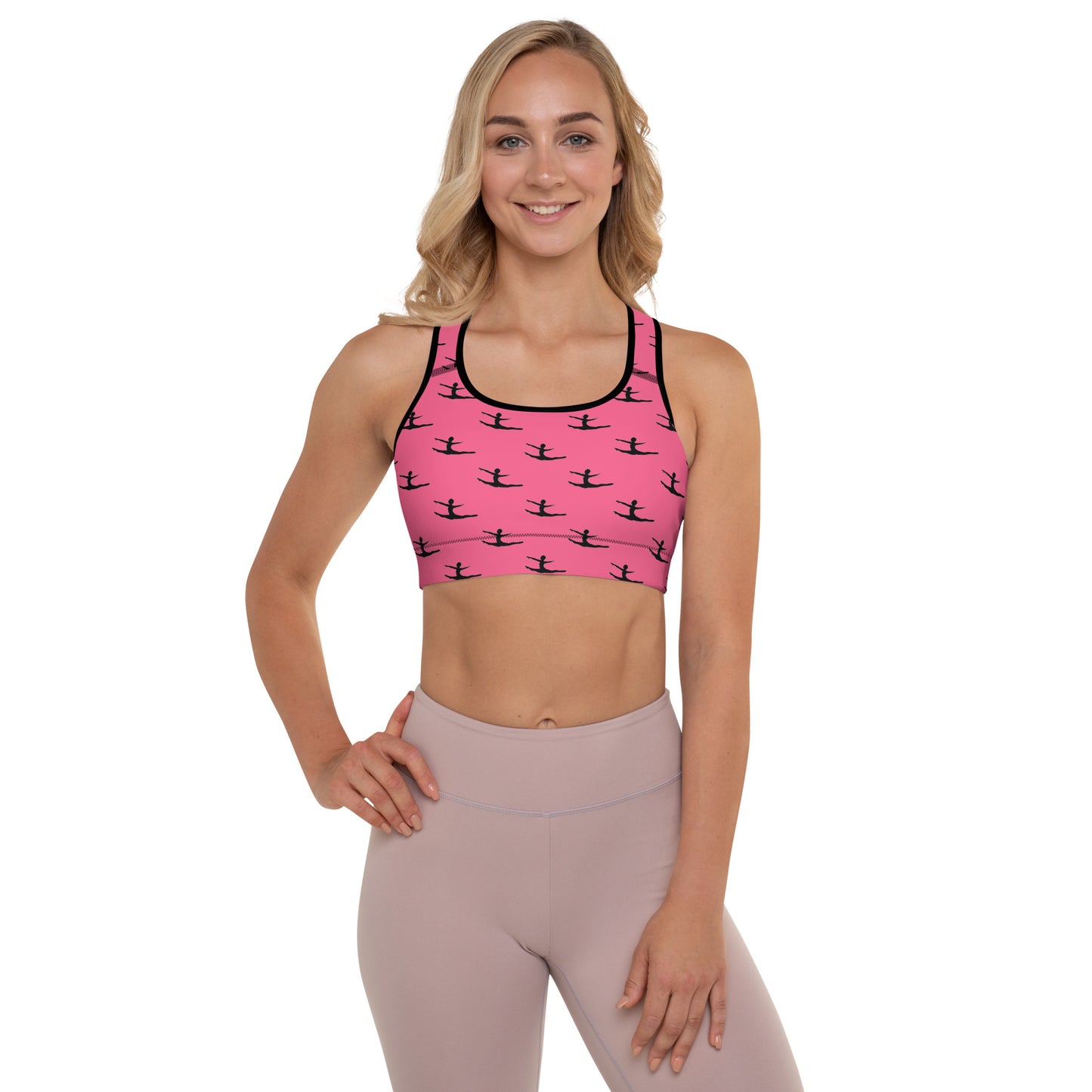 My Hero Pink Grand Jete Padded Sports Bra