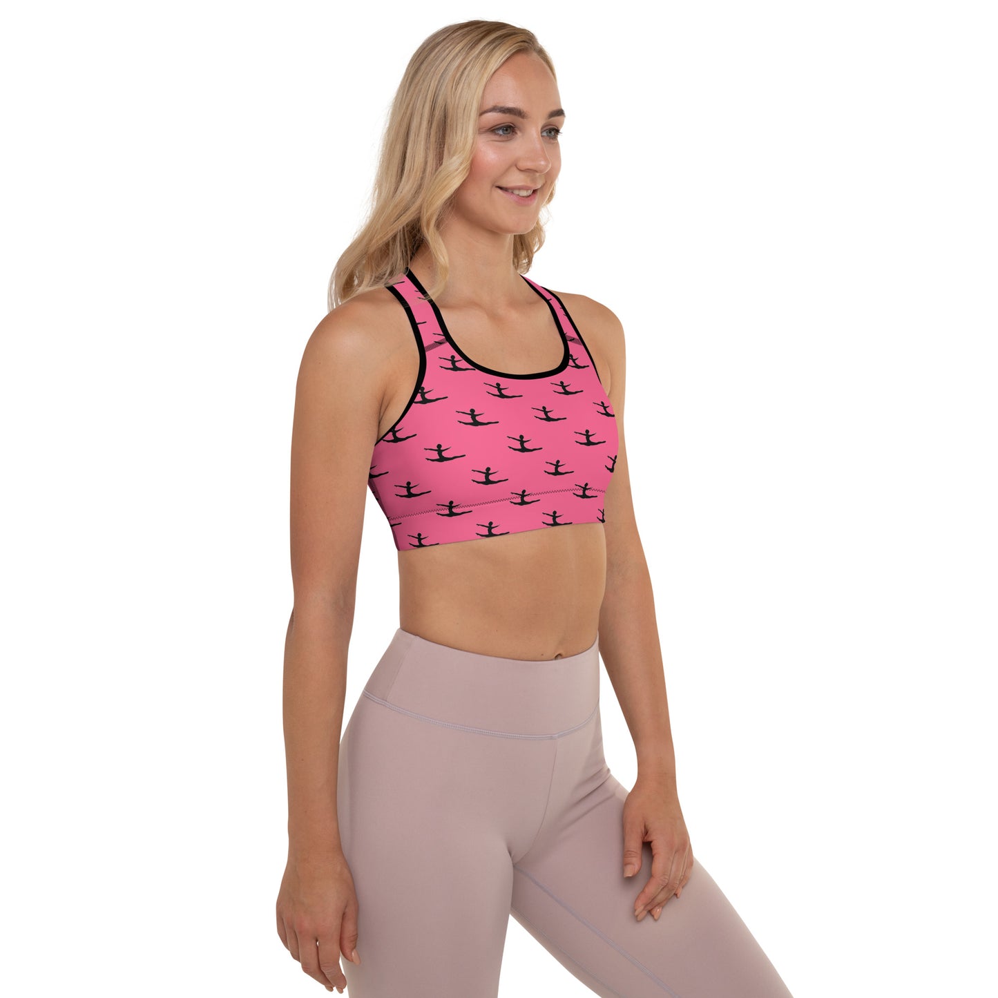 My Hero Pink Grand Jete Padded Sports Bra