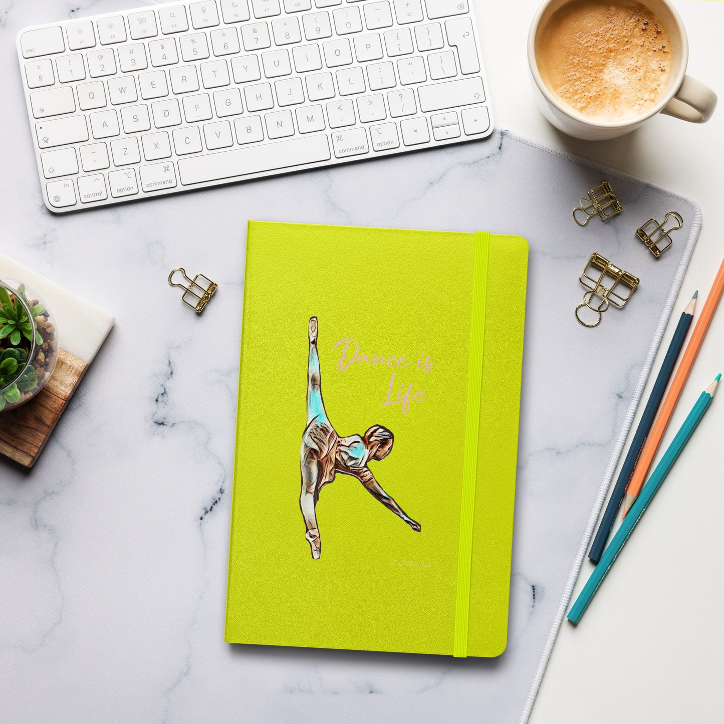 Dance is Life Hardcover bound notebook