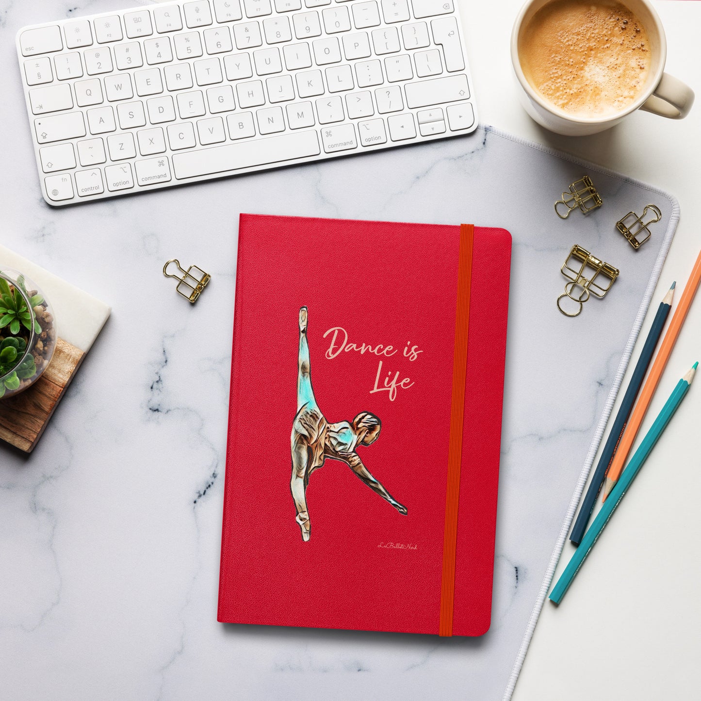 Dance is Life Hardcover bound notebook