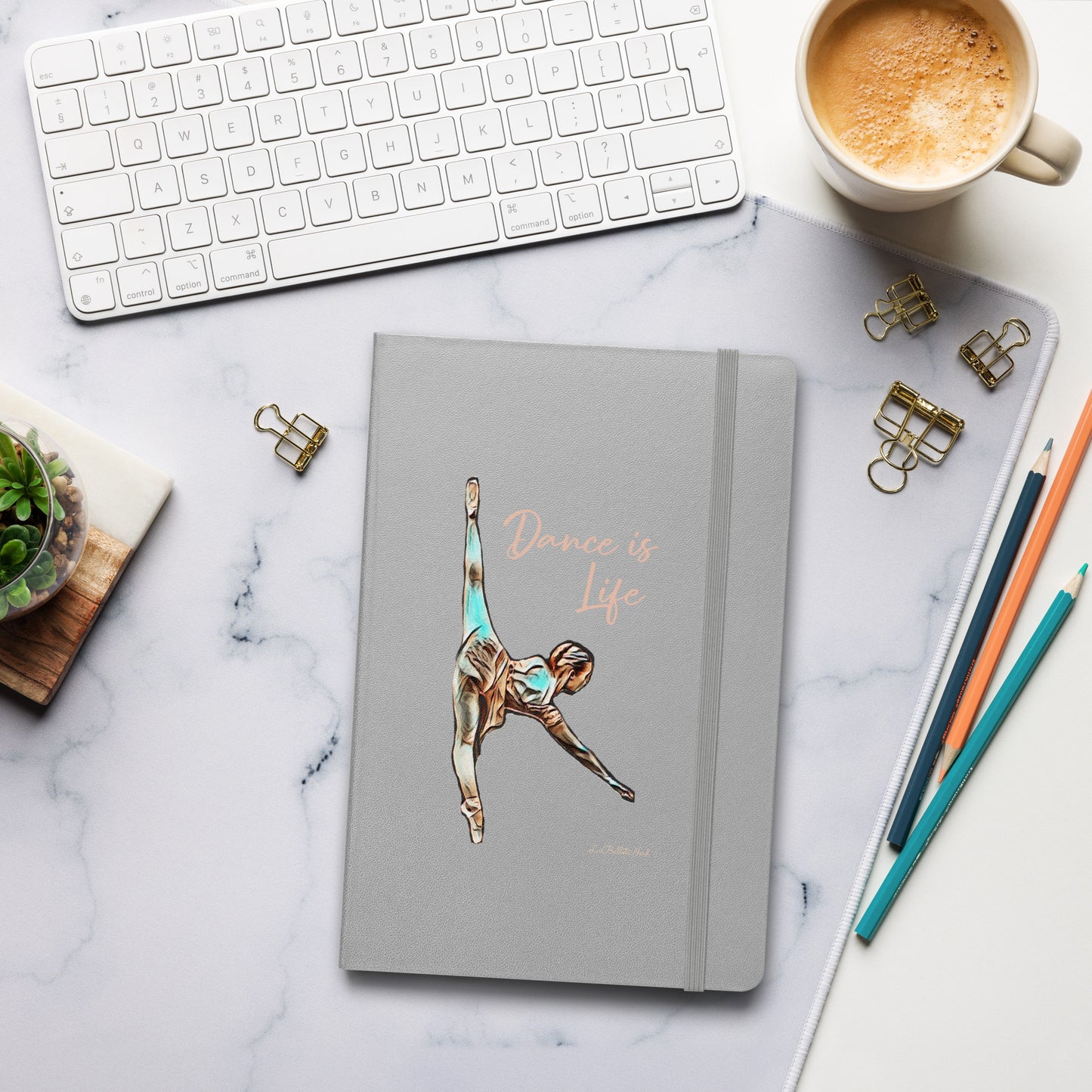 Dance is Life Hardcover bound notebook