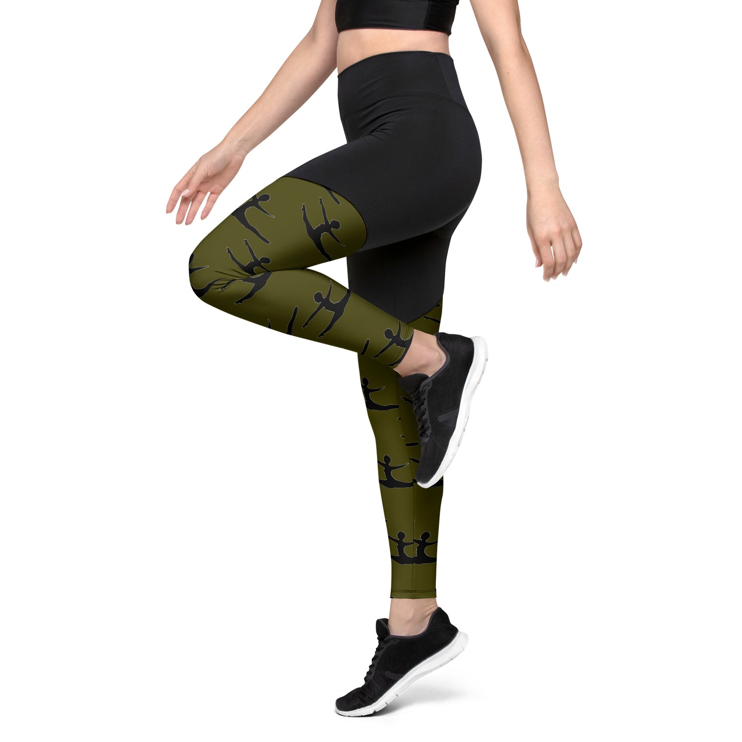 Greco Green Grand Jete Sports Leggings