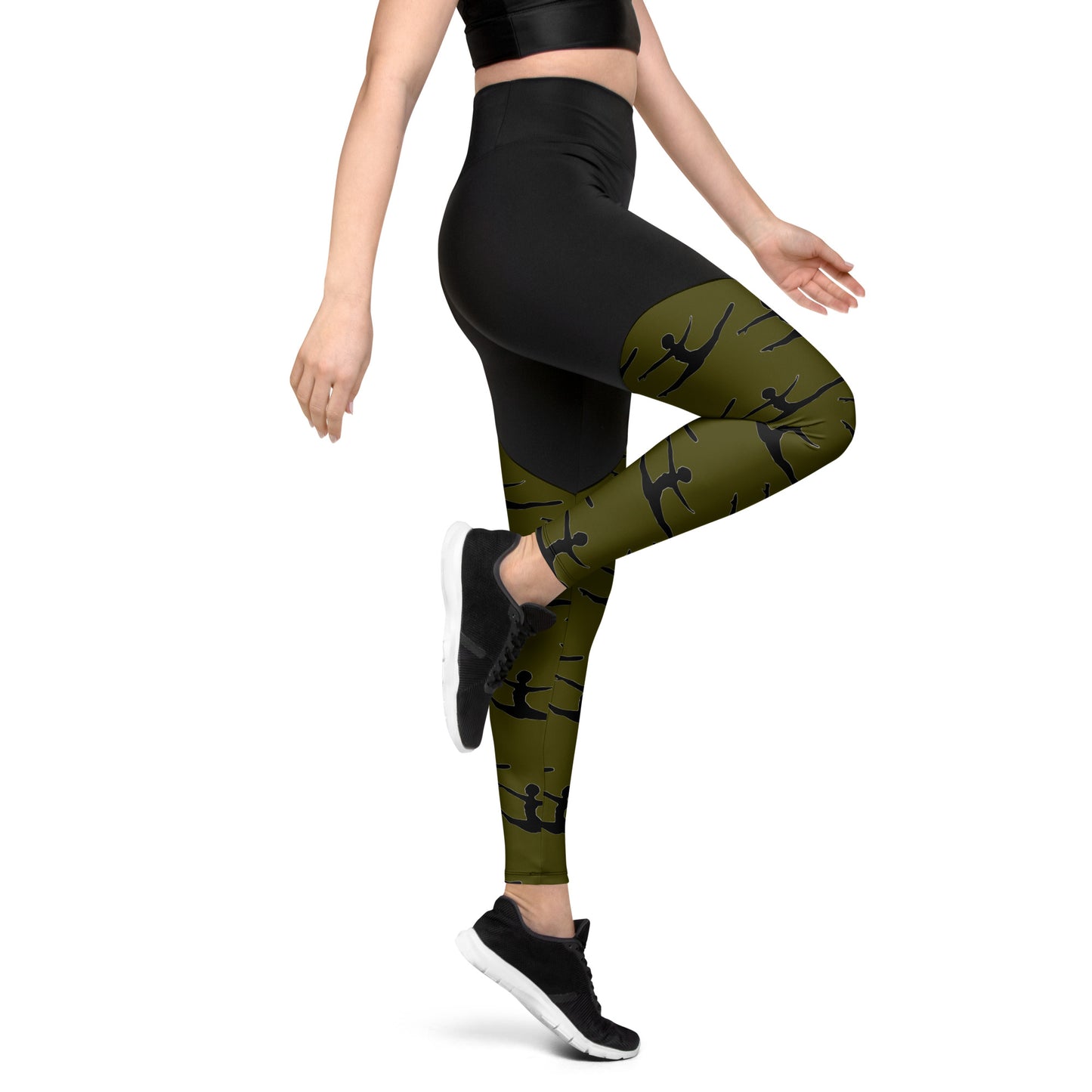 Greco Green Grand Jete Sports Leggings