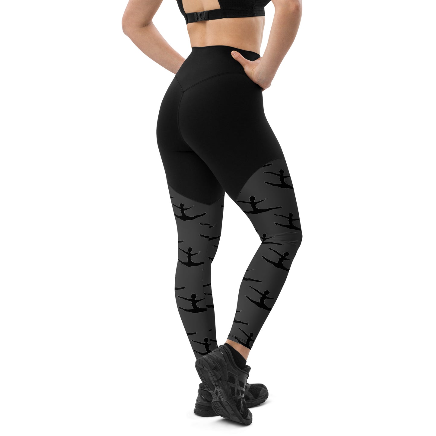 Graphite Grand Jete Sports Leggings