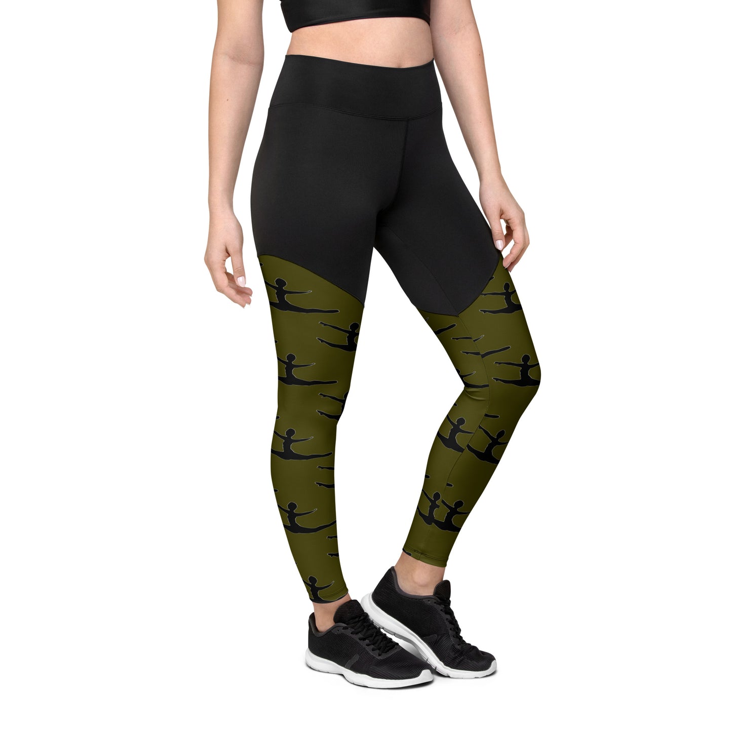 Greco Green Grand Jete Sports Leggings