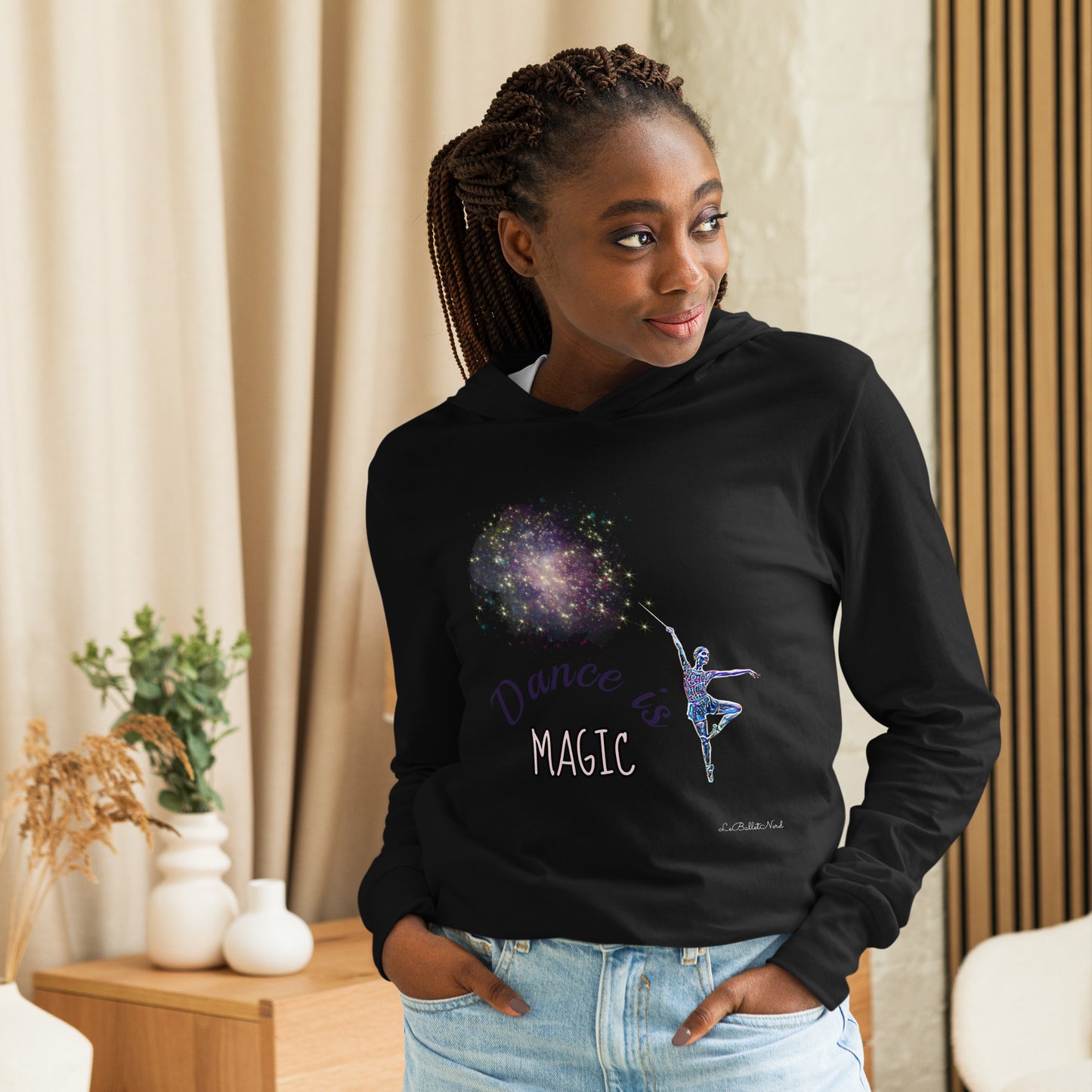 Dance is Magic Hooded long-sleeve tee