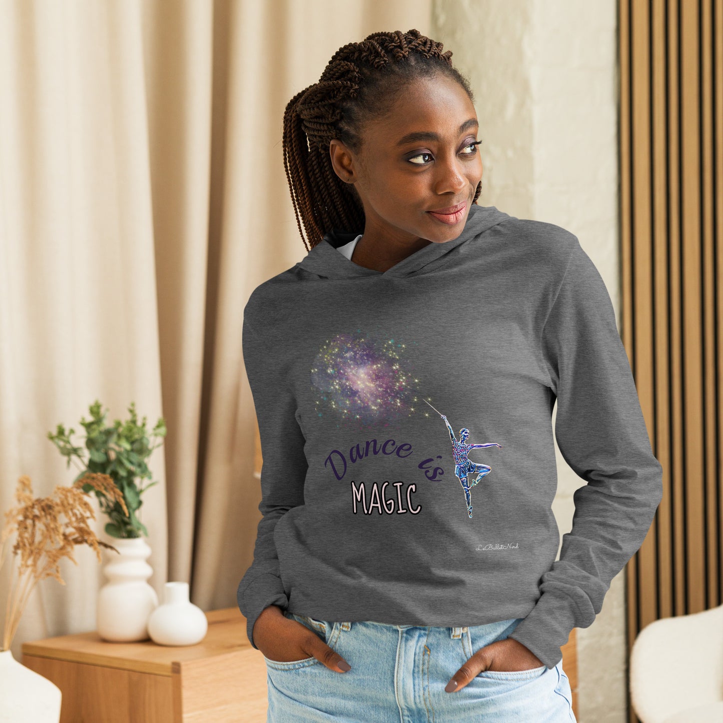 Dance is Magic Hooded long-sleeve tee