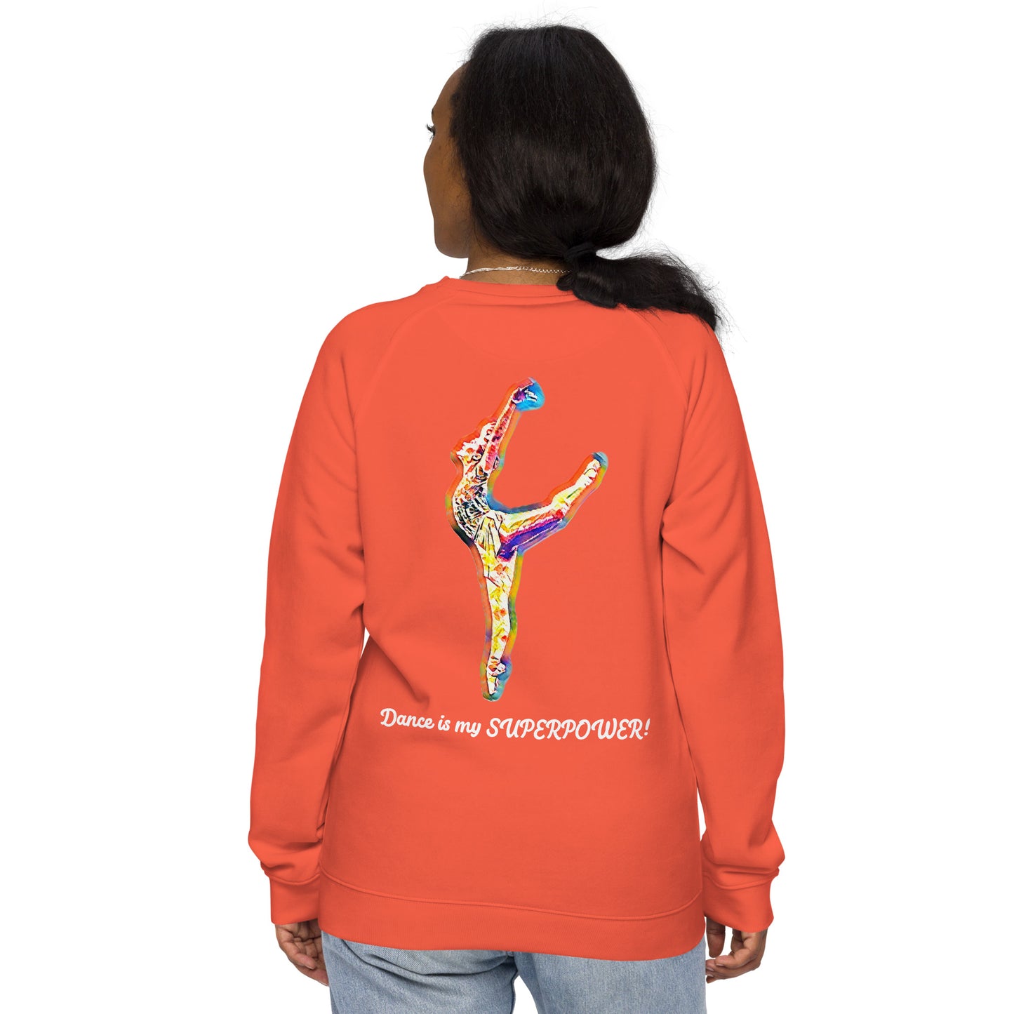 SUPERPOWER Unisex organic raglan sweatshirt