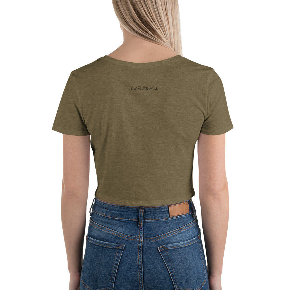 Leaping SUPERPOWER Women’s Crop Tee