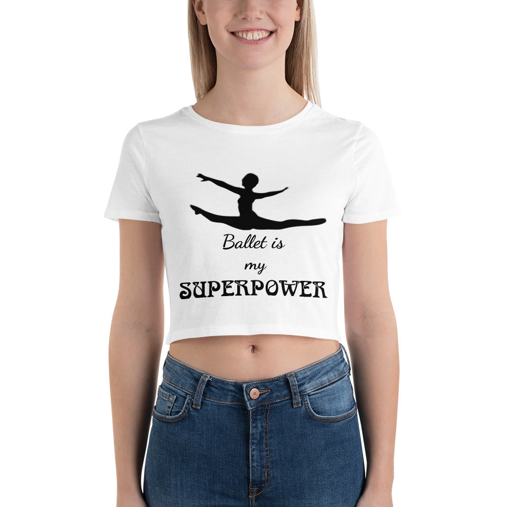 Leaping SUPERPOWER Women’s Crop Tee