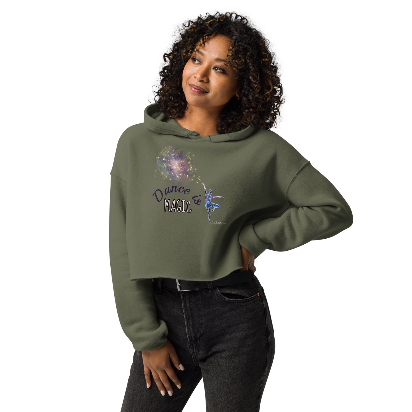 Dance is Magic Crop Hoodie