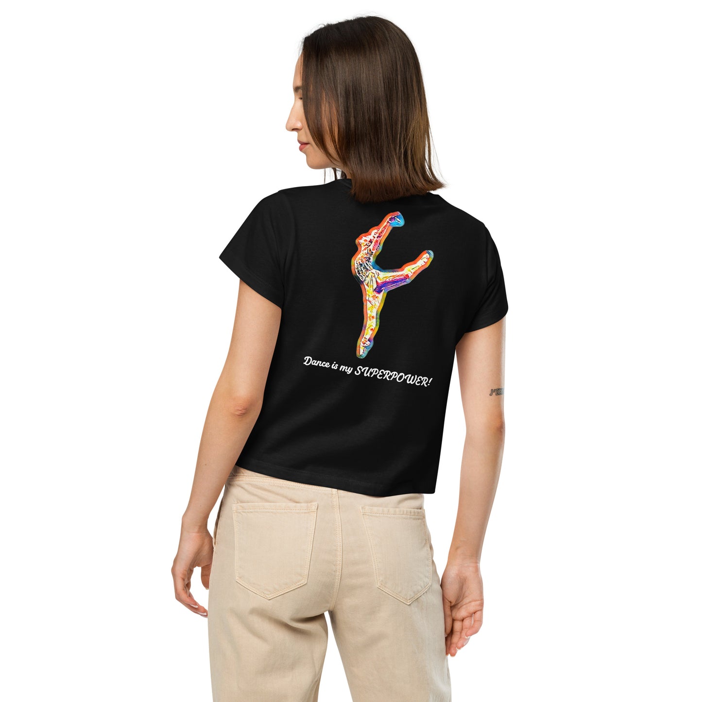 SUPERPOWER Women’s high-waisted t-shirt