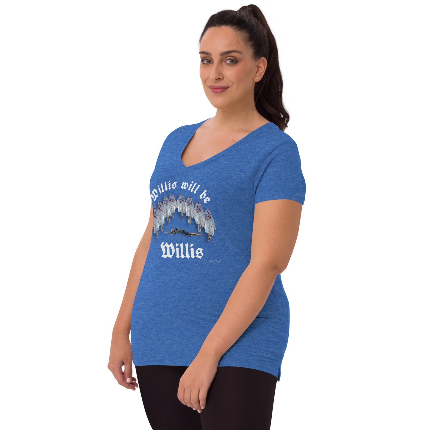 Willis be Willis Women’s recycled v-neck t-shirt