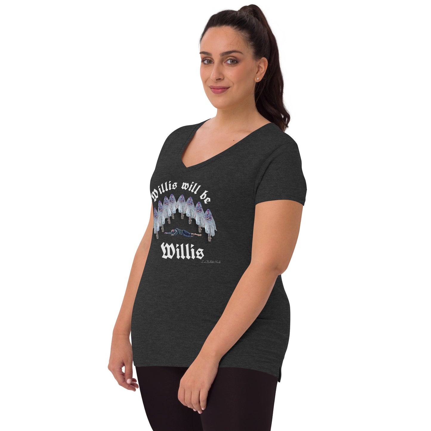 Willis be Willis Women’s recycled v-neck t-shirt