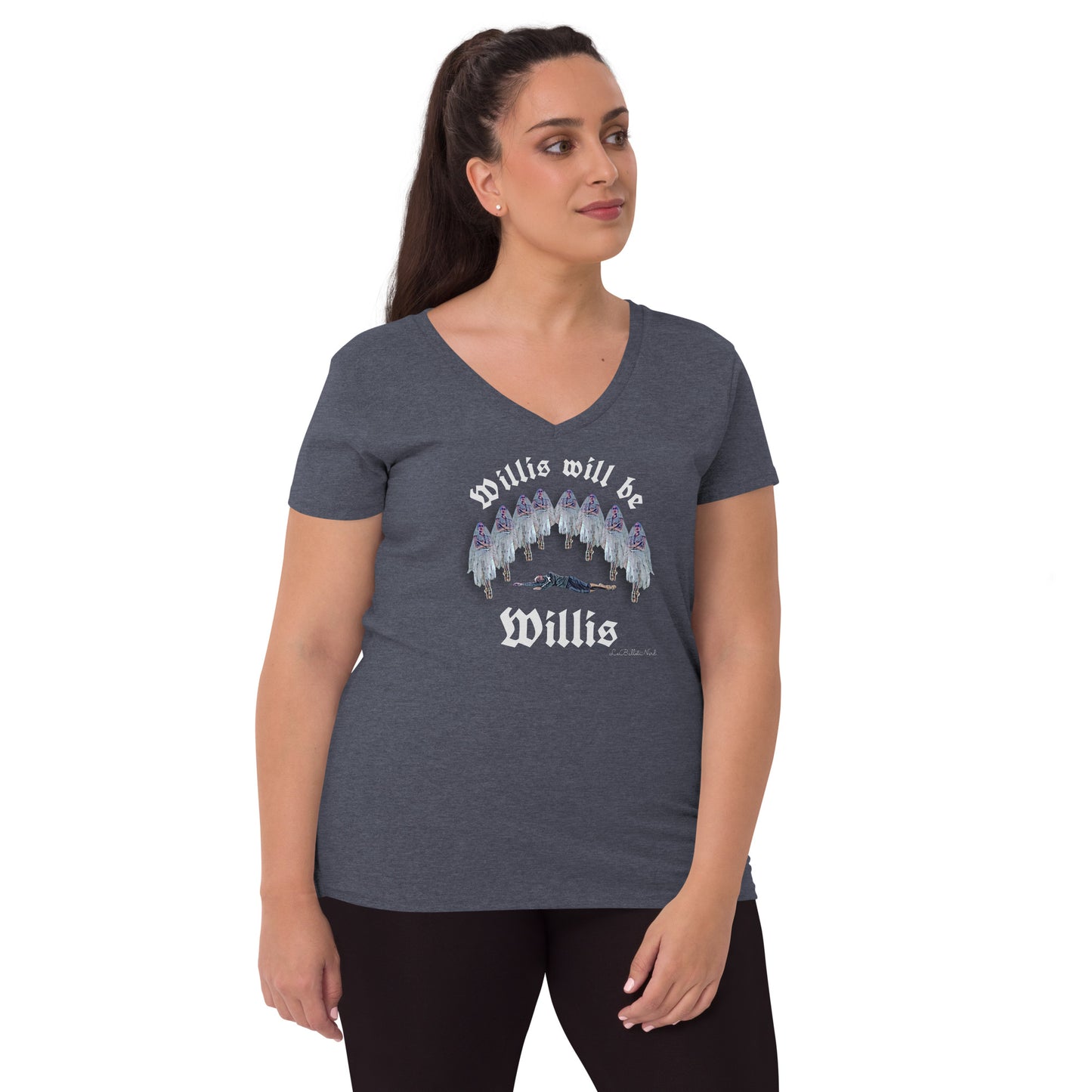 Willis be Willis Women’s recycled v-neck t-shirt